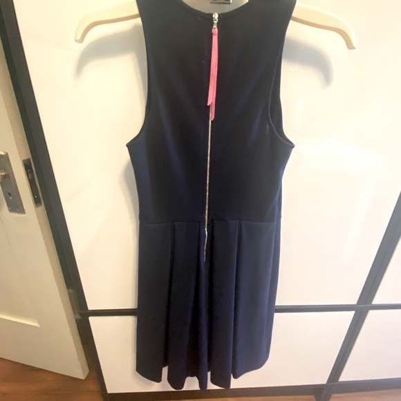 Rebecca Taylor Cobalt Flare Dress👗w/Ribbon Zipper - Picture 3 of 16